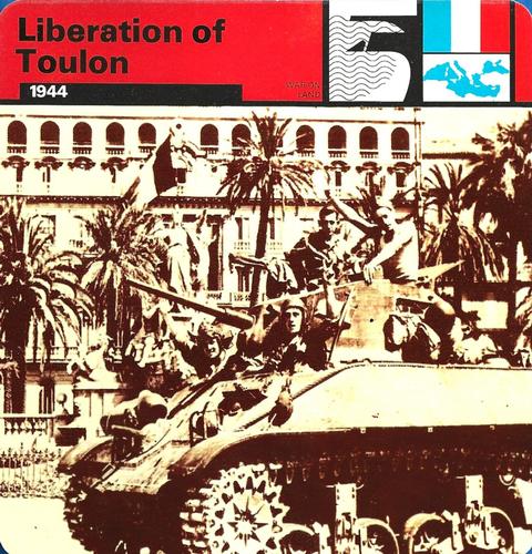 1977 Edito-Service World War II - Deck 107 #13-036-107-24 Liberation of Toulon Front