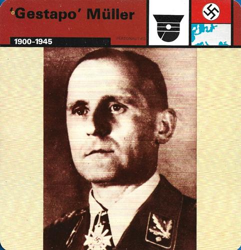 1977 Edito-Service World War II - Deck 108 #13-036-108-05 'Gestapo' Muller Front
