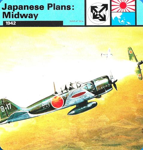 1977 Edito-Service World War II - Deck 111 #13-036-111-01 Japanese Plans: Midway Front