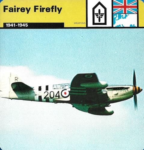 1977 Edito-Service World War II - Deck 111 #13-036-111-03 Fairey Firefly Front
