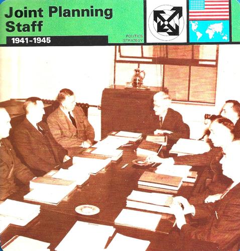 1977 Edito-Service World War II - Deck 111 #13-036-111-06 Joint Planning Staff Front