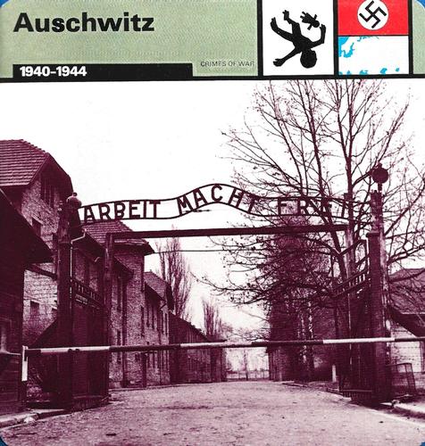1977 Edito-Service World War II - Deck 112 #13-036-112-07 Auschwitz Front