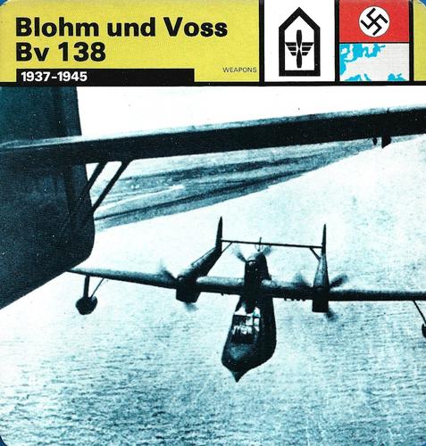 1977 Edito-Service World War II - Deck 113 #13-036-113-11 Blohm und Voss Bv 138 Front