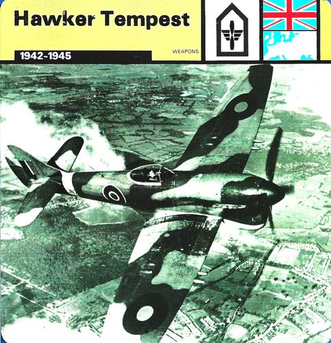 1977 Edito-Service World War II - Deck 115 #13-036-115-01 Hawker Tempest Front