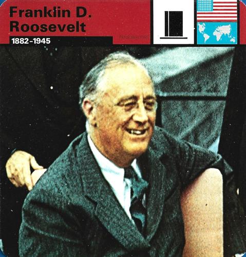 1977 Edito-Service World War II - Deck 116 #13-036-116-01 Franklin D. Roosevelt Front