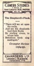1926 Cavanders Camera Studies (Small) #18 The Shepherd's Flock Back