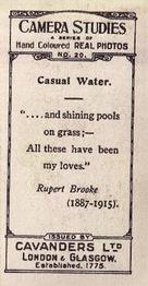 1926 Cavanders Camera Studies (Small) #20 Casual Water Back