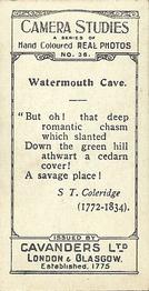1926 Cavanders Camera Studies (Small) #36 Watermouth Cave Back