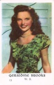 1950-59 Dutch Gum Set 7 #13 Geraldine Brooks Front