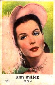 1950-59 Dutch Gum Set 7 #53 Ann Miller Front