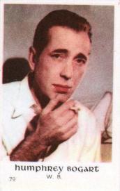 1950-59 Dutch Gum Set 7 #79 Humphrey Bogart Front