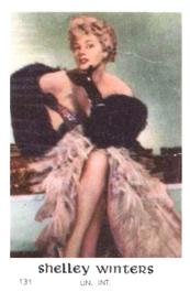 1950-59 Dutch Gum Set 7 #131 Shelley Winters Front