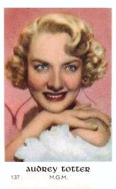 1950-59 Dutch Gum Set 7 #137 Audrey Totter Front
