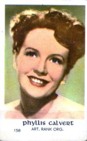 1950-59 Dutch Gum Numbered Set 7 #158 Phyllis Calvert Front