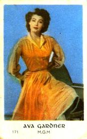 1950-59 Dutch Gum Set 7 #171 Ava Gardner Front