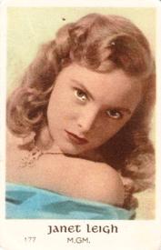 1950-59 Dutch Gum Set 7 #177 Janet Leigh Front