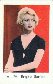 1959 Dutch Gum A Series (A Sans Serif) #A74 Brigitte Bardot Front