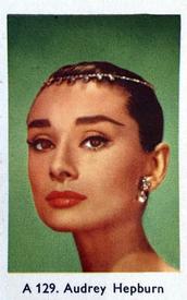 1959 Dutch Gum A Series (A Sans Serif) #A129 Audrey Hepburn Front