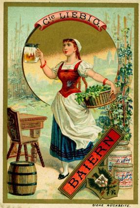 1891 Liebig Nationalgetränke I (National Drinks I) (German text) (F299, S291) #NNO Bavaria Front