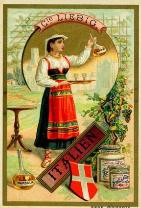 1891 Liebig Nationalgetränke I (National Drinks I) (German text) (F299, S291) #NNO Italy Front