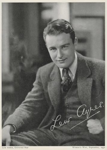 1931-32 Woman's Way Film Stars #NNO Lew Ayres Front
