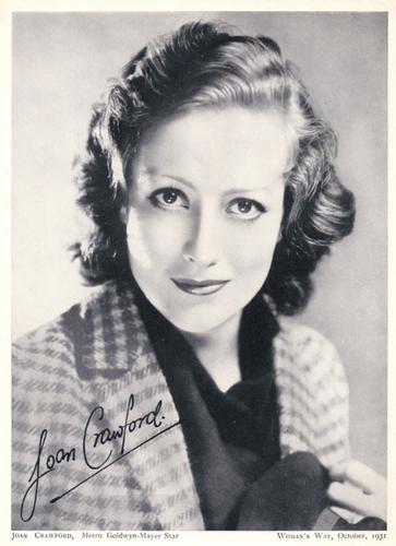 1931-32 Woman's Way Film Stars #NNO Joan Crawford Front