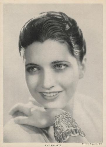 1931-32 Woman's Way Film Stars #NNO Kay Francis Front