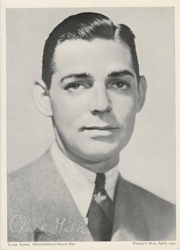 1931-32 Woman's Way Film Stars #NNO Clark Gable Front