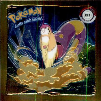 1999 ArtBox Pokemon Action Flipz Series One - Chrome stickers #R13 Ekans Front