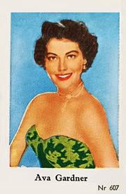 1956 Dutch Gum Series Nr (High Numbers) #607 Ava Gardner Front