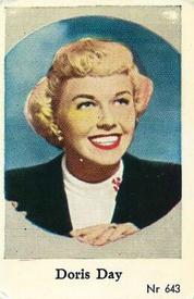 1956 Dutch Gum Series Nr (High Numbers) #643 Doris Day Front