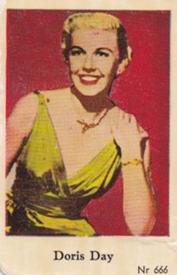 1956 Dutch Gum Series Nr (High Numbers) #666 Doris Day Front