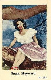 1956 Dutch Gum Series Nr (High Numbers) #695 Susan Hayward Front