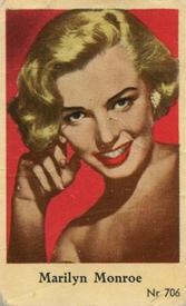 1956 Dutch Gum Series Nr (High Numbers) #706 Marilyn Monroe Front