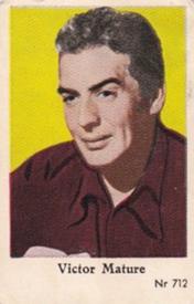 1956 Dutch Gum Series Nr (High Numbers) #712 Victor Mature Front