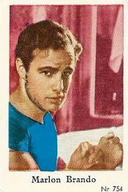 1956 Dutch Gum Series Nr (High Numbers) #754 Marlon Brando Front