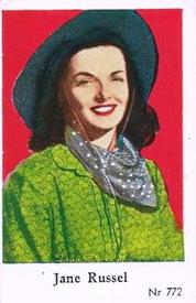 1956 Dutch Gum Series Nr (High Numbers) #772 Jane Russell Front