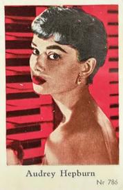 1956 Dutch Gum Series Nr (High Numbers) #786 Audrey Hepburn Front