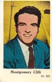 1956 Dutch Gum Series Nr (High Numbers) #822 Montgomery Clift Front
