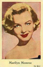 1956 Dutch Gum Series Nr (High Numbers) #842 Marilyn Monroe Front