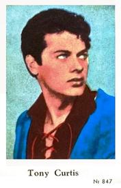 1956 Dutch Gum Series Nr (High Numbers) #847 Tony Curtis Front