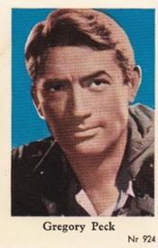 1956 Dutch Gum Series Nr (High Numbers) #924 Gregory Peck Front