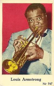 1956 Dutch Gum Series Nr (High Numbers) #947 Louis Armstrong Front