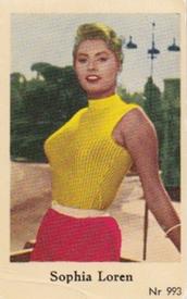 1956 Dutch Gum Series Nr (High Numbers) #993 Sophia Loren Front