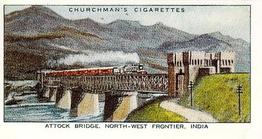 1996 Card Collectors Society 1937 Churchman's Wonderful Railway Travel (reprint) #10 Attock Bridge, North-West Frontier, India Front