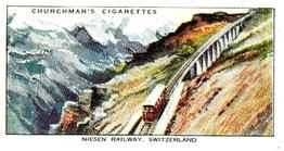 1996 Card Collectors Society 1937 Churchman's Wonderful Railway Travel (reprint) #36 Niesen Railway, Switzerland Front