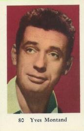 1961 Dutch Numbered Set 3 #80 Yves Montand Front