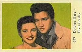 1961 Dutch Numbered Set 3 #269 Dolores Hart / Elvis Presley Front