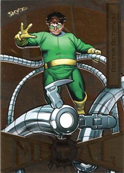 2021 SkyBox Metal Universe Marvel Spider-Man - Gold Light FX #22 Doctor Octopus Front