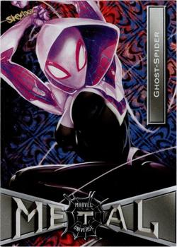 2021 SkyBox Metal Universe Marvel Spider-Man - Grandiose #28 Ghost-Spider Front